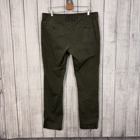 Goodfellow & Co. Men's W38 x L32 Green Slim Straight Hennepin Chino Pants - Picture 2 of 6